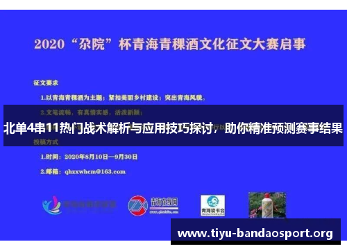 北单4串11热门战术解析与应用技巧探讨,助你精准预测赛事结果 北单4串11热门战术解析与应用技巧探讨,助你精准预测赛事结果